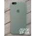 Накладка (з мікрофіброю) Silk Original Full Cover для iPhone 6 Plus/6S Plus- №17 блідо- бірюзовий
