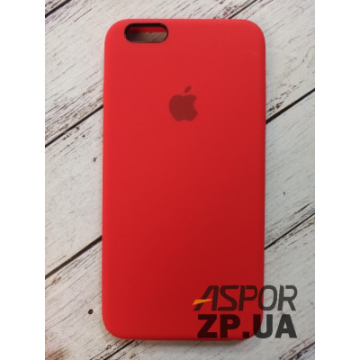 Накладка (з мікрофіброю) Silk Original Full Cover для iPhone 6 Plus/6S Plus- №14 червоний Накладка (з мікрофіброю) Silk Original Full Cover для iPhone 6 Plus/6S Plus- №14 червоний