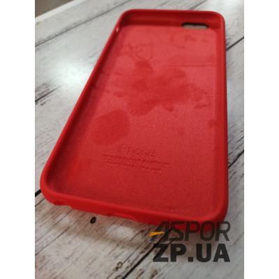 Накладка (з мікрофіброю) Silk Original Full Cover для iPhone 6 Plus/6S Plus- №14 червоний
