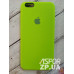 Накладка (з мікрофіброю) Silk Original Full Cover для iPhone 6 Plus/6S Plus- №40 світло- салатовий