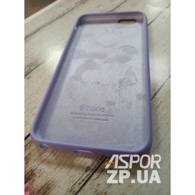 Накладка (з мікрофіброю) Silk Original Full Cover для iPhone 6 Plus/6S Plus- №42 бузковий