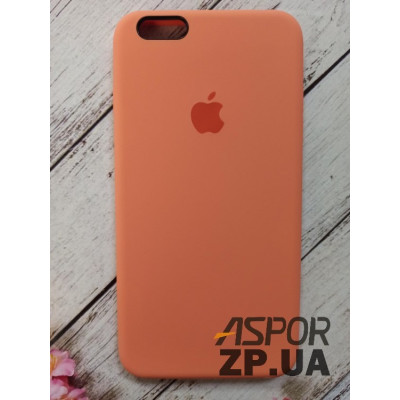 Накладка (з мікрофіброю) Silk Original Full Cover для iPhone 6 Plus/6S Plus- №58 темно- оранжевий