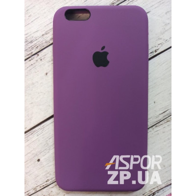 Накладка (з мікрофіброю) Silk Original Full Cover для iPhone 6 Plus/6S Plus- №30 темно- фіолетовий