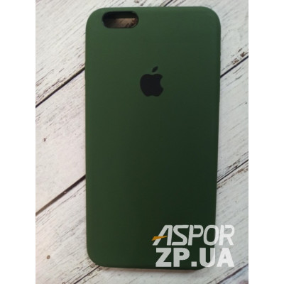 Накладка (з мікрофіброю) Silk Original Full Cover для iPhone 6 Plus/6S Plus- №52 хакі