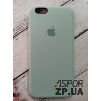 Накладка (з мікрофіброю) Silk Original Full Cover для iPhone 6/6S- блідо-бірюзовий Накладка (з мікрофіброю) Silk Original Full Cover для iPhone 6/6S- блідо-бірюзовий