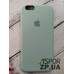 Накладка (з мікрофіброю) Silk Original Full Cover для iPhone 6/6S- блідо-бірюзовий