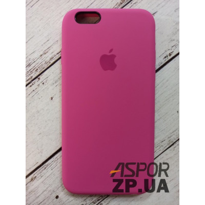 Накладка (з мікрофіброю) Silk Original Full Cover для iPhone 6/6S- сливовий