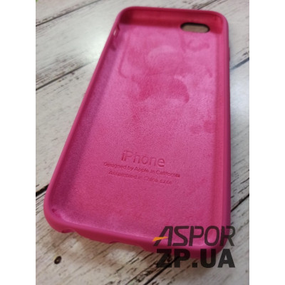 Накладка (з мікрофіброю) Silk Original Full Cover для iPhone 6/6S- сливовий