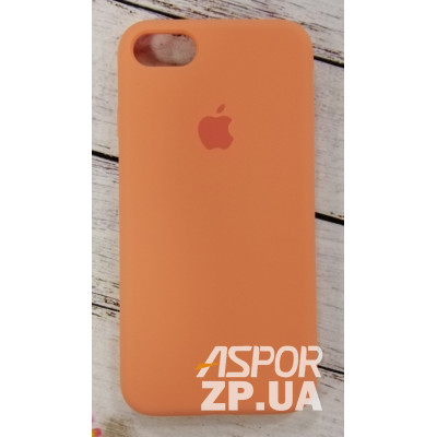 Накладка (з мікрофіброю) Silk Original Full Cover для iPhone 7/8- темно-оранжевий Накладка (з мікрофіброю) Silk Original Full Cover для iPhone 7/8- темно-оранжевий
