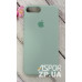 Накладка (з мікрофіброю) Silk Original Full Cover для iPhone 7 Plus/8 Plus- блідо- бірюзовий