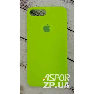 Накладка (з мікрофіброю) Silk Original Full Cover для iPhone 7 Plus/8 Plus- світло- салатовий Накладка (з мікрофіброю) Silk Original Full Cover для iPhone 7 Plus/8 Plus- світло- салатовий