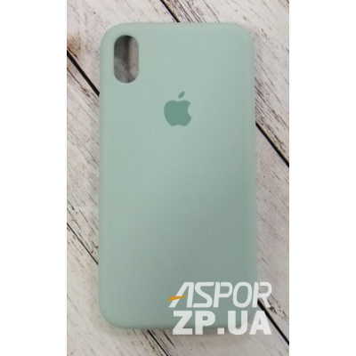 Накладка (з мікрофіброю) Silk Original Full Cover для iPhone XR- блідо-бірюзовий Накладка (з мікрофіброю) Silk Original Full Cover для iPhone XR- блідо-бірюзовий