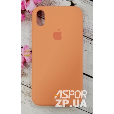Накладка (з мікрофіброю) Silk Original Full Cover для iPhone XR- темно-помаранчевий Накладка (з мікрофіброю) Silk Original Full Cover для iPhone XR- темно-помаранчевий