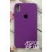 Накладка (з мікрофіброю) Silk Original Full Cover для iPhone XR- темно-фіолетовий