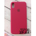 Накладка (з мікрофіброю) Silk Original Full Cover для iPhone XS Max- №35 світло- бордовий