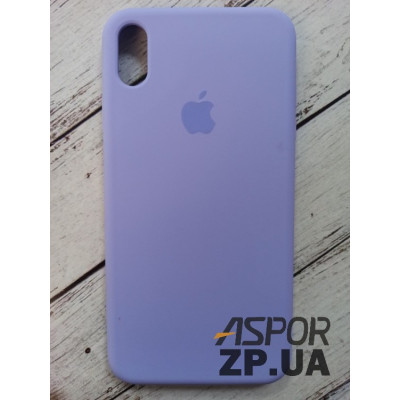 Накладка (з мікрофіброю) Silk Original Full Cover для iPhone XS Max- бузковий Накладка (з мікрофіброю) Silk Original Full Cover для iPhone XS Max- бузковий