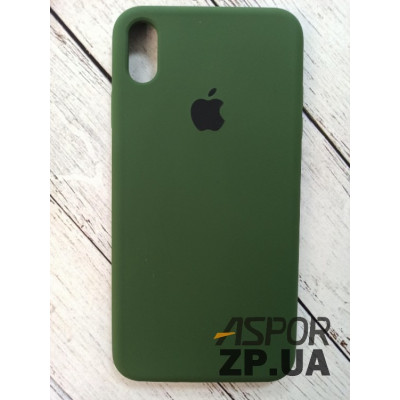Накладка (з мікрофіброю) Silk Original Full Cover для iPhone XS Max- хакі Накладка (з мікрофіброю) Silk Original Full Cover для iPhone XS Max- хакі