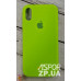 Накладка (з мікрофіброю) Silk Original Full Cover для iPhone X / XS- світло-салатовий