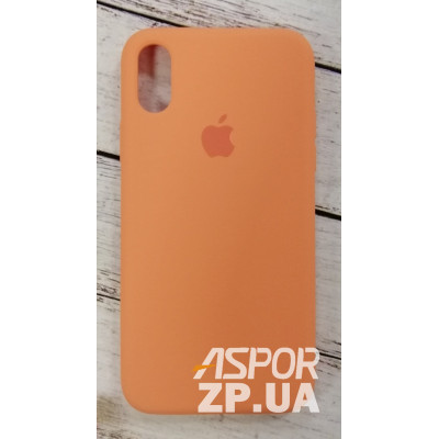 Накладка (з мікрофіброю) Silk Original Full Cover для iPhone X / XS- темно-оранжевий Накладка (з мікрофіброю) Silk Original Full Cover для iPhone X / XS- темно-оранжевий