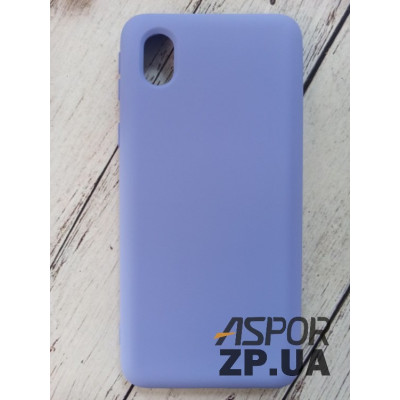 Накладка (з мікрофіброю) Soft Touch для Samsung A01 Core/A013- фіолетовий