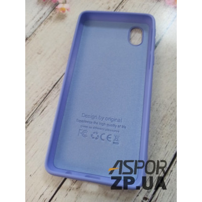 Накладка (з мікрофіброю) Soft Touch для Samsung A01 Core/A013- фіолетовий