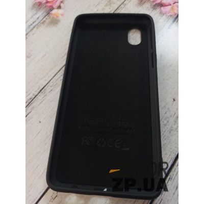 Накладка (з мікрофіброю) Soft Touch для Samsung A01 Core/A013- чорний