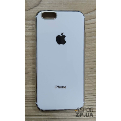 Накладка кольорова з окантовкою для iPhone 6- білий