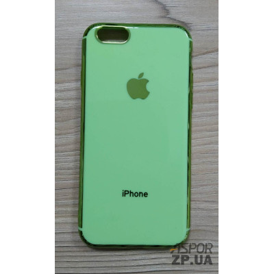 Накладка кольорова з окантовкою для iPhone 6- зелений