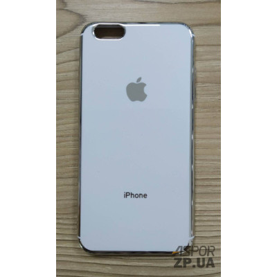 Накладка кольорова з окантовкою для iPhone 6 Plus- білий