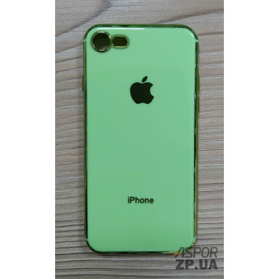 Накладка кольорова з окантовкою для iPhone 7/8- зелений