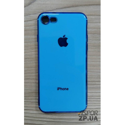 Накладка кольорова з окантовкою для iPhone 7/8- синій
