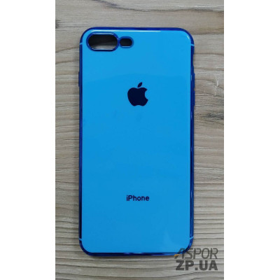 Накладка кольорова з окантовкою для iPhone 7 Plus/8 Plus- синій