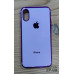 Накладка кольорова з окантовкою для iPhone X/XS- фіолетовий