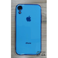 Накладка кольорова з окантовкою для iPhone XR- синій Накладка кольорова з окантовкою для iPhone XR- синій