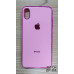 Накладка кольорова з окантовкою для iPhone XS Max- рожевий