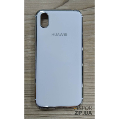 Накладка кольорова з окантовкою для Huawei Y5 2019/Honor 8s- білий