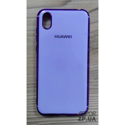 Накладка кольорова з окантовкою для Huawei Y5 2019/Honor 8s- фіолетовий