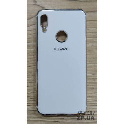 Накладка кольорова з окантовкою для Huawei Y6 2019/Honor 8A- білий