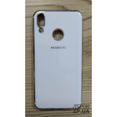 Накладка кольорова з окантовкою для Huawei Y7 2019- білий