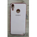 Накладка кольорова з окантовкою для Huawei Y7 2019- рожеве золото