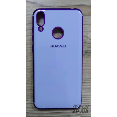Накладка кольорова з окантовкою для Huawei Y7 2019- фіолетовий