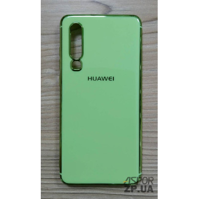 Накладка кольорова з окантовкою для Huawei P30- зелений