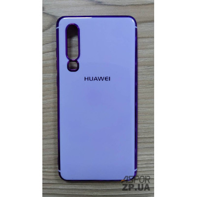 Накладка кольорова з окантовкою для Huawei P30- фіолетовий