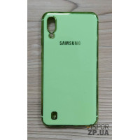 Накладка кольорова з окантовкою для Samsung A10/A105/M10/M105- зелений
