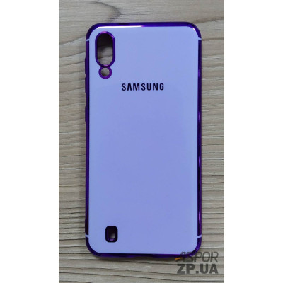 Накладка кольорова з окантовкою для Samsung A10/A105/M10/M105- фіолетовий