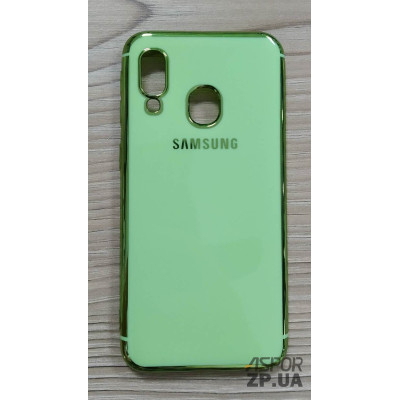 Накладка кольорова з окантовкою для Samsung A40/A405- зелений