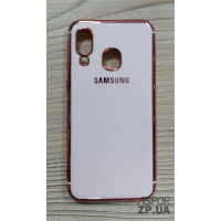 Накладка кольорова з окантовкою для Samsung A40/A405- рожеве золото Накладка кольорова з окантовкою для Samsung A40/A405- рожеве золото