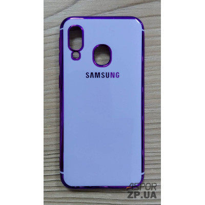 Накладка кольорова з окантовкою для Samsung A40/A405- фіолетовий Накладка кольорова з окантовкою для Samsung A40/A405- фіолетовий