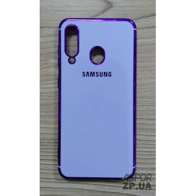 Накладка кольорова з окантовкою для Samsung A60/A605- фіолетовий Накладка кольорова з окантовкою для Samsung A60/A605- фіолетовий