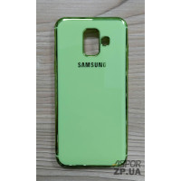Накладка кольорова з окантовкою для Samsung A6 2018/A600- зелений Накладка кольорова з окантовкою для Samsung A6 2018/A600- зелений